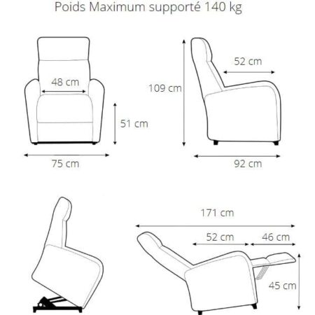 Dimensions Timéo