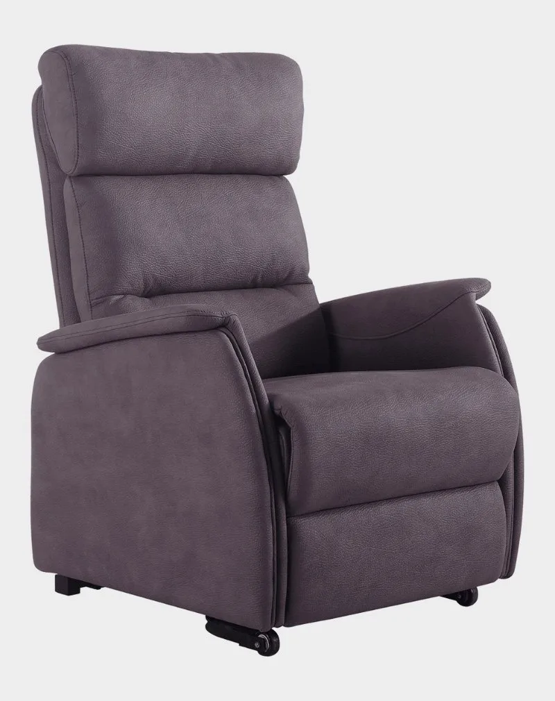 Brescia Fauteuil Releveur 2 moteurs assis microfibre gris