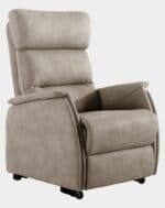 Brescia Fauteuil Releveur 2 moteurs assis microfibre taupe clair