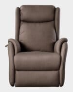 Come Fauteuil releveur 2 moteurs face microfibre taupe foncé