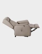 Come Fauteuil releveur 2 moteurs allongé microfibre Taupe Clair