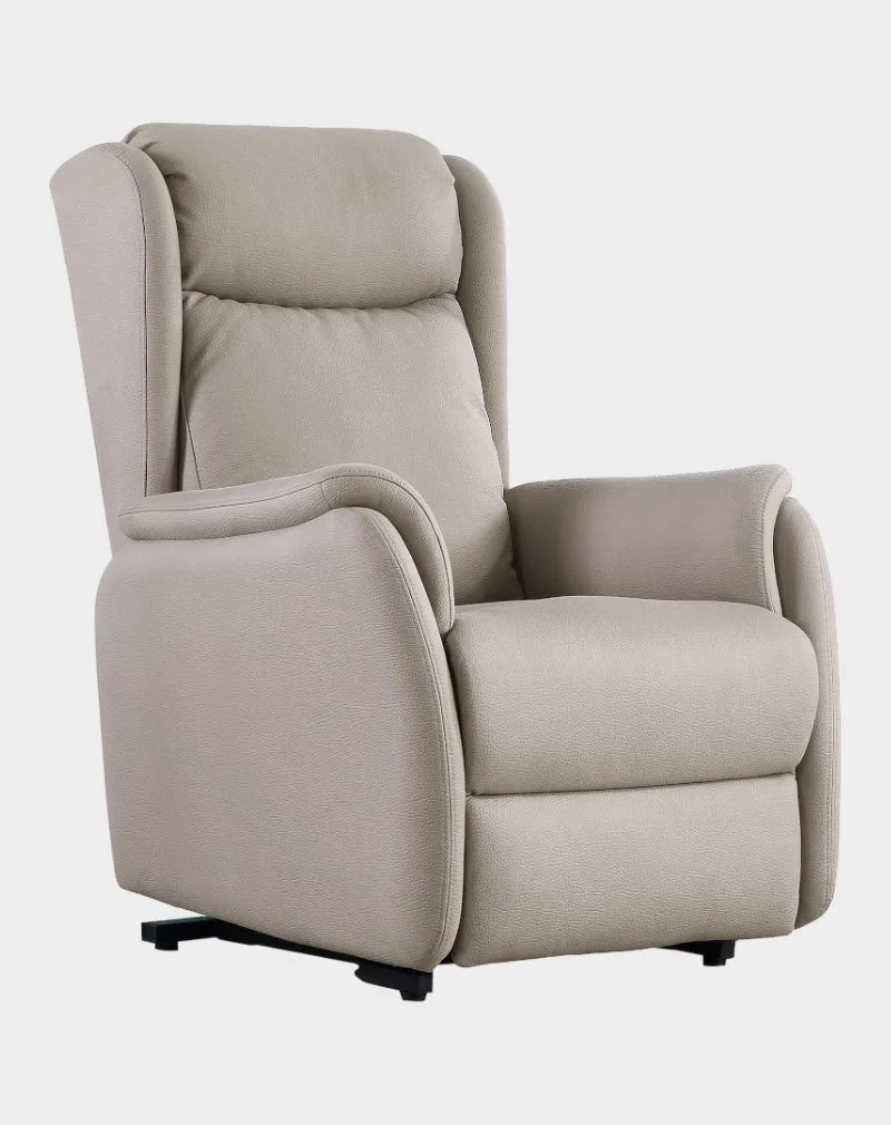 Come Fauteuil releveur 2 moteurs microfibre Taupe Clair