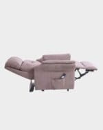 Diamant Fauteuil Releveur 2 moteurs allongé Microfibre taupe clair