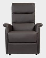 Milano fauteuil releveur 2 moteurs face marron microfibre