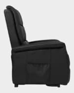 Milano fauteuil releveur 2 moteurs côté cuir noir