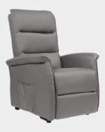 Milano fauteuil releveur 2 moteurs allongé taupe foncé cuir