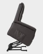 Milano fauteuil releveur 2 moteurs côté cuir marron