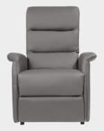 Milano fauteuil releveur 2 moteurs face taupe foncé cuir