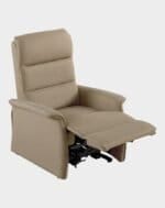 Milano fauteuil releveur 2 moteurs jambes mastic microfibre