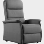 Milano fauteuil releveur 2 moteurs côté gris microfibre