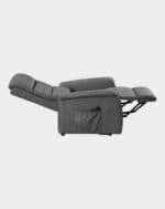 Milano fauteuil releveur 2 moteurs allongé gris microfibre