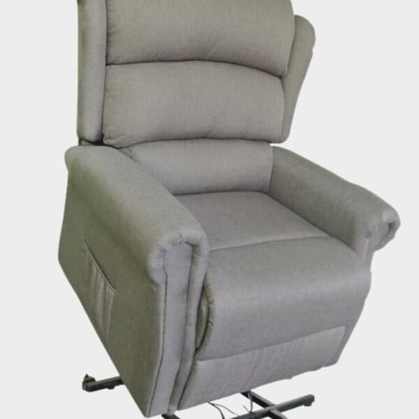 Renaissance Fauteuil Releveur 2 moteurs releveur tissus gris clair
