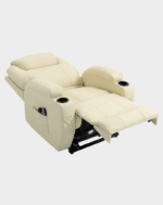 Kalys Fauteuil Releveur 2 moteurs Chauffant et Massant cuir – Image 26