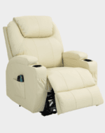 Kalys Fauteuil Releveur 2 moteurs Chauffant et Massant cuir – Image 22