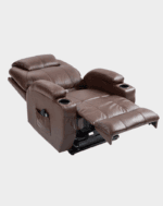 Kalys Fauteuil Releveur 2 moteurs Chauffant et Massant cuir – Image 21