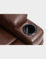 Kalys Fauteuil Releveur 2 moteurs Chauffant et Massant cuir – Image 19