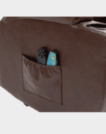 Kalys Fauteuil Releveur 2 moteurs Chauffant et Massant cuir – Image 17