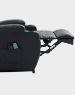 Kalys Fauteuil Releveur 2 moteurs Chauffant et Massant cuir – Image 8