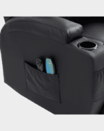 Kalys Fauteuil Releveur 2 moteurs Chauffant et Massant cuir – Image 10