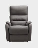 Magda Fauteuil Releveur 4 moteurs face gris microfibre