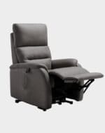 Magda Fauteuil Releveur 4 moteurs relève jambes gris microfibre