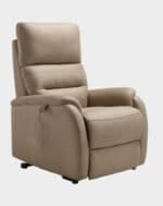 Magda Fauteuil Releveur 4 moteurs côté mastic microfibre