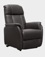 Timéo Fauteuil Releveur 2 moteurs assis cuir marron