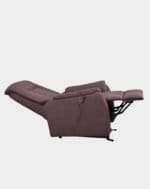 New Matéo Fauteuil Releveur 2 moteurs allongé brun microfibre