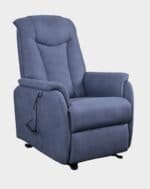 New Matéo Fauteuil Releveur 2 moteurs côté gris océan microfibre