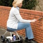 Siège de jardin sur roues