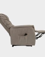 Vérona Fauteuil Releveur 2 moteurs allongé brun microfibre