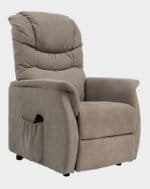 Vérona Fauteuil Releveur 2 moteurs assis côté brun microfibre