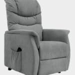 Vérona Fauteuil Releveur 2 moteurs assis côté gris microfibre