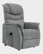 Vérona Fauteuil Releveur 2 moteurs assis côté gris microfibre
