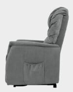 Vérona Fauteuil Releveur 2 moteurs assis côté gris microfibre