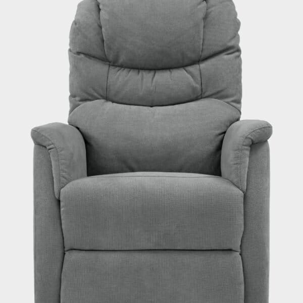 Vérona Fauteuil Releveur 2 moteurs face gris microfibre