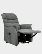 Vérona Fauteuil Releveur 2 moteurs côté gris microfibre