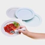 assiette à rebord antidérapante