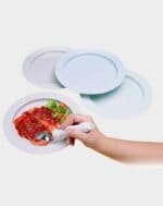 assiette à rebord antidérapante