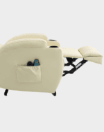 Kalys Fauteuil Releveur 2 moteurs Chauffant et Massant cuir – Image 25