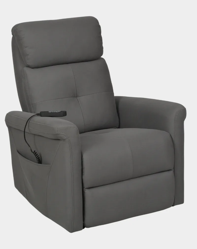 FAUTEUIL RELEVEUR 2 MOTEURS BOSTON - GRIS FONCE REPOS