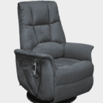 FAUTEUIL RELEVEUR 2 MOTEURS -MAJESTY- 7 PIVOTANT GRIS FONCE REPOS