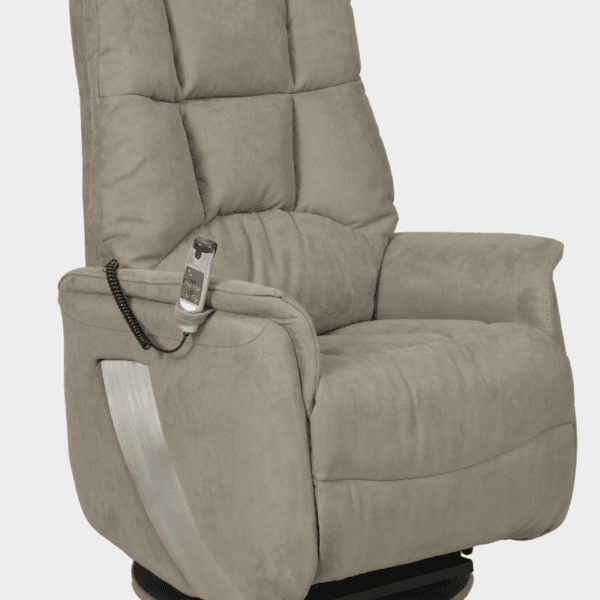 FAUTEUIL RELEVEUR 2 MOTEURS -MAJESTY- PIVOTANT GRIS ELEPHANT RELAX