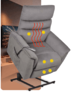 Montaigne Fauteuil releveur 2 moteurs chauffant et massant – Image 7