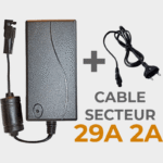 Transformateur - Adaptateur 29V 2A Avec Prise Secteur