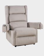 FAUTEUIL RELEVEUR 2 MOTEURS - CAPRI BEIGE ACCOUDOIRS