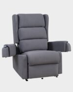 FAUTEUIL RELEVEUR 2 MOTEURS - CAPRI GRIS ACCOUDOIRS